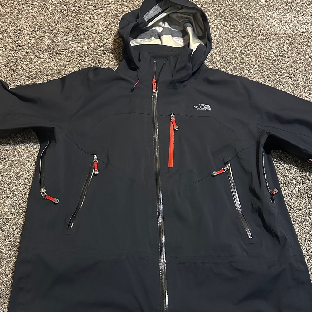 The North Face Men's Black and Red summit series gortex Performance Jacket